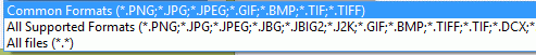 ATS Inspect File format filters for raster images ATS Inspect File format filters for raster images